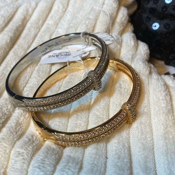 🔥 NWT HOT DESIGNER INSPIRED PROSECCO BRACELET SILVER MICRO PAVED BRACELET - Picture 12 of 12